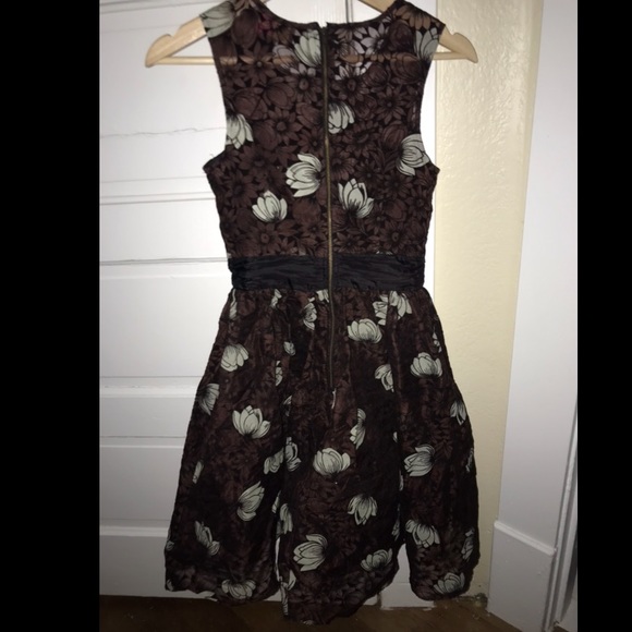 Tracy Reese Brown Floral Dress - Picture 4 of 5